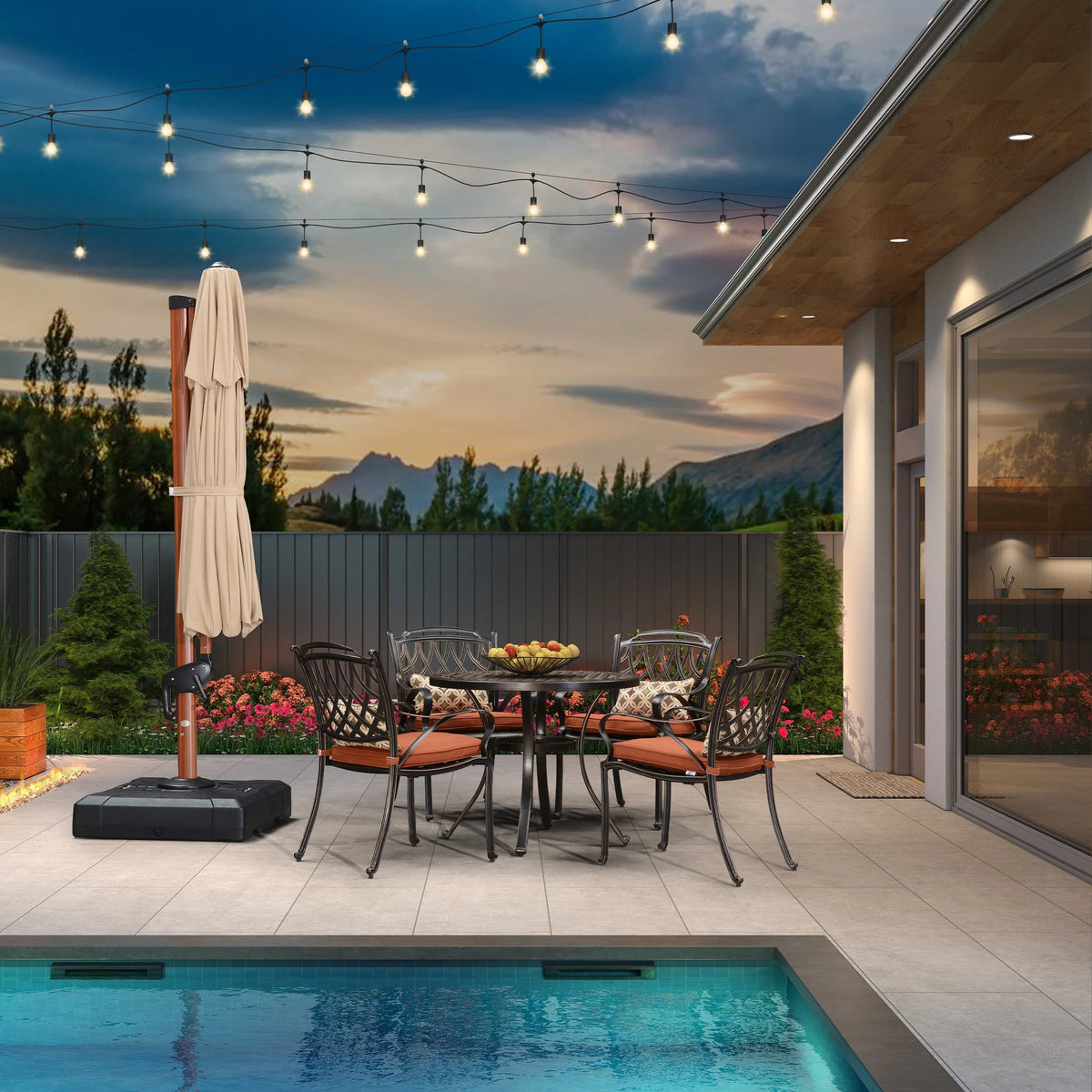 11ft Round Patio Umbrella R5960