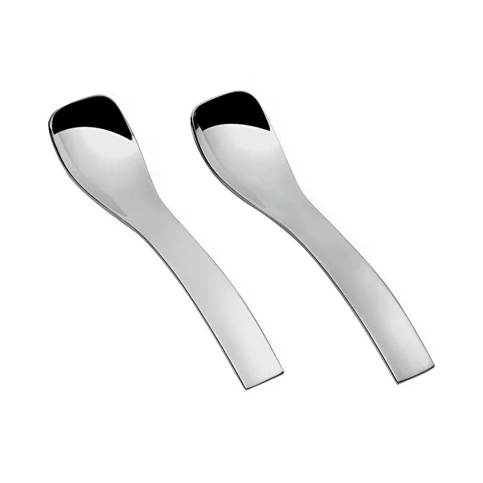 Set Of 6 Spoons 10cm Steel H9802