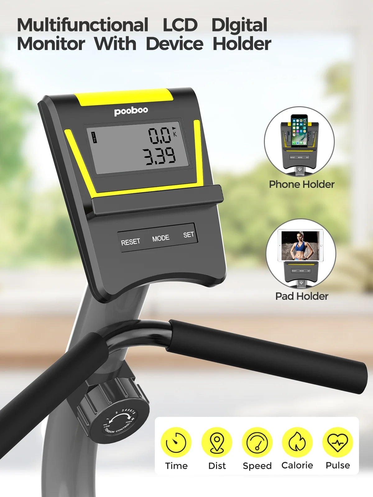 Recumbent Exercise Bike Belt Drive Indoor Cycling Bike G7921
