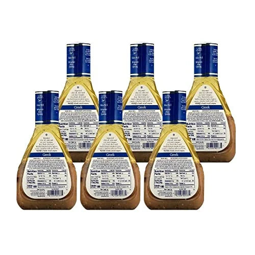 Greek Dressing with Feta Cheese & Black Olives 16 FL OZ (Pack of 6) R12102
