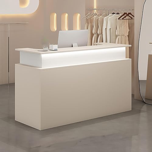 Lockable Wooden Reception Desk with Led Light R90539