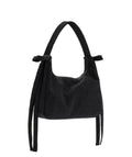 Mini Bow Nylon Handbag-BLACK T44664