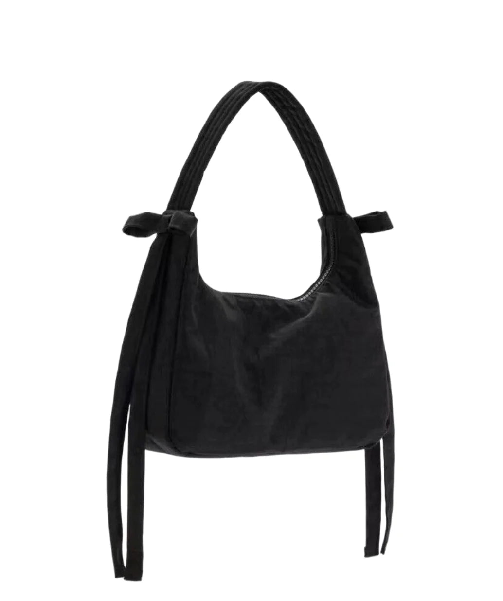 Mini Bow Nylon Handbag-BLACK T44664
