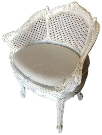 Gray Solid Vanity Chair F7537