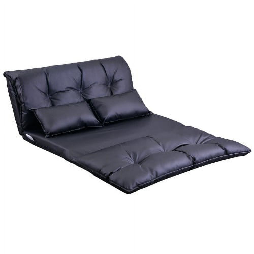 Adjustable Folding Futon Sofa with Two Pillows B9940