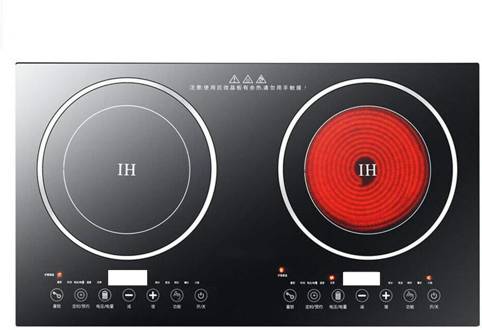 1200W Electric Dual Induction Cooktop Stainless Steel U89180