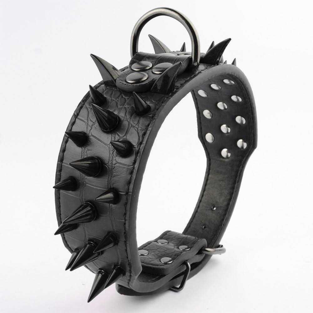 Spiked Studded Leather Dog Collar 2 Inch X589419