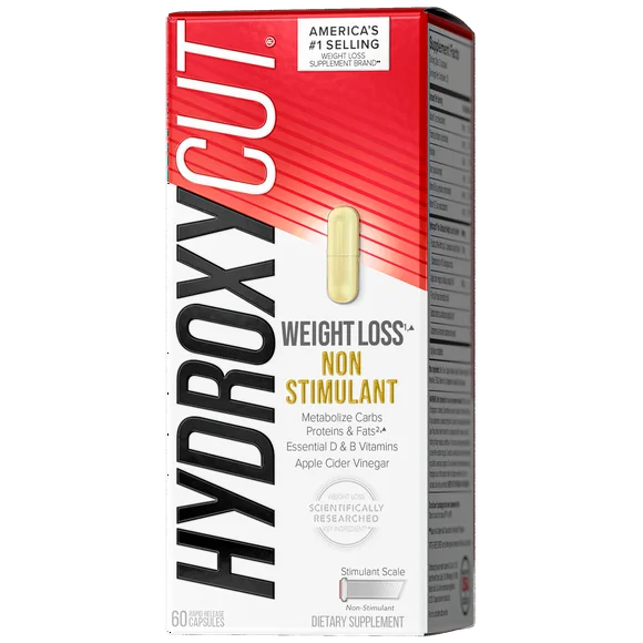 Non-Stimulant Weight Loss Supplement with Apple Cider Vinegar, 60 Capsules M6991