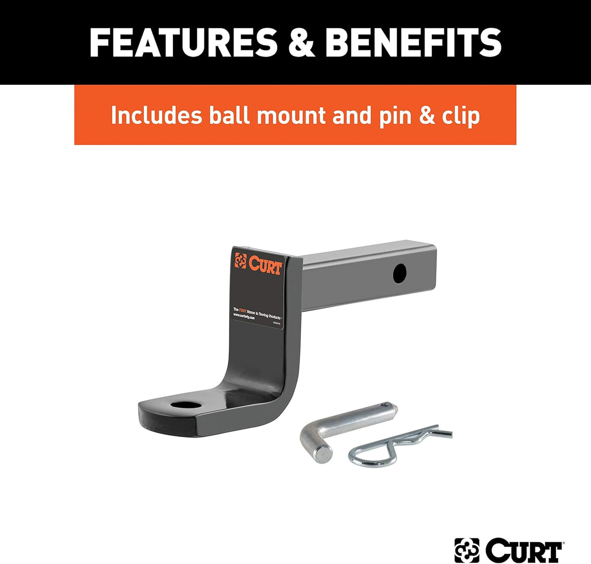 Class 1 Trailer Hitch with Ball Mount, 1-1/4-Inch Receiver R954823