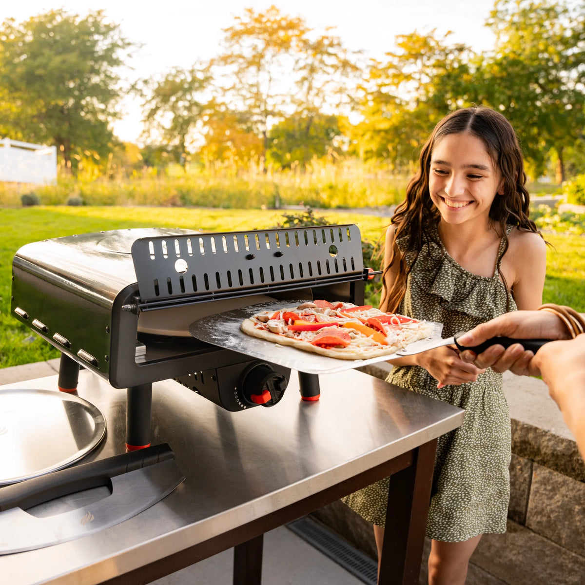 Outdoor Pizza Oven with Rotating Stone I9683
