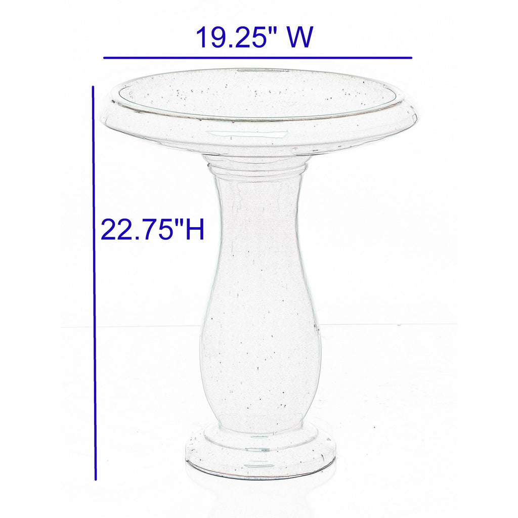 White Bird Bath K160427