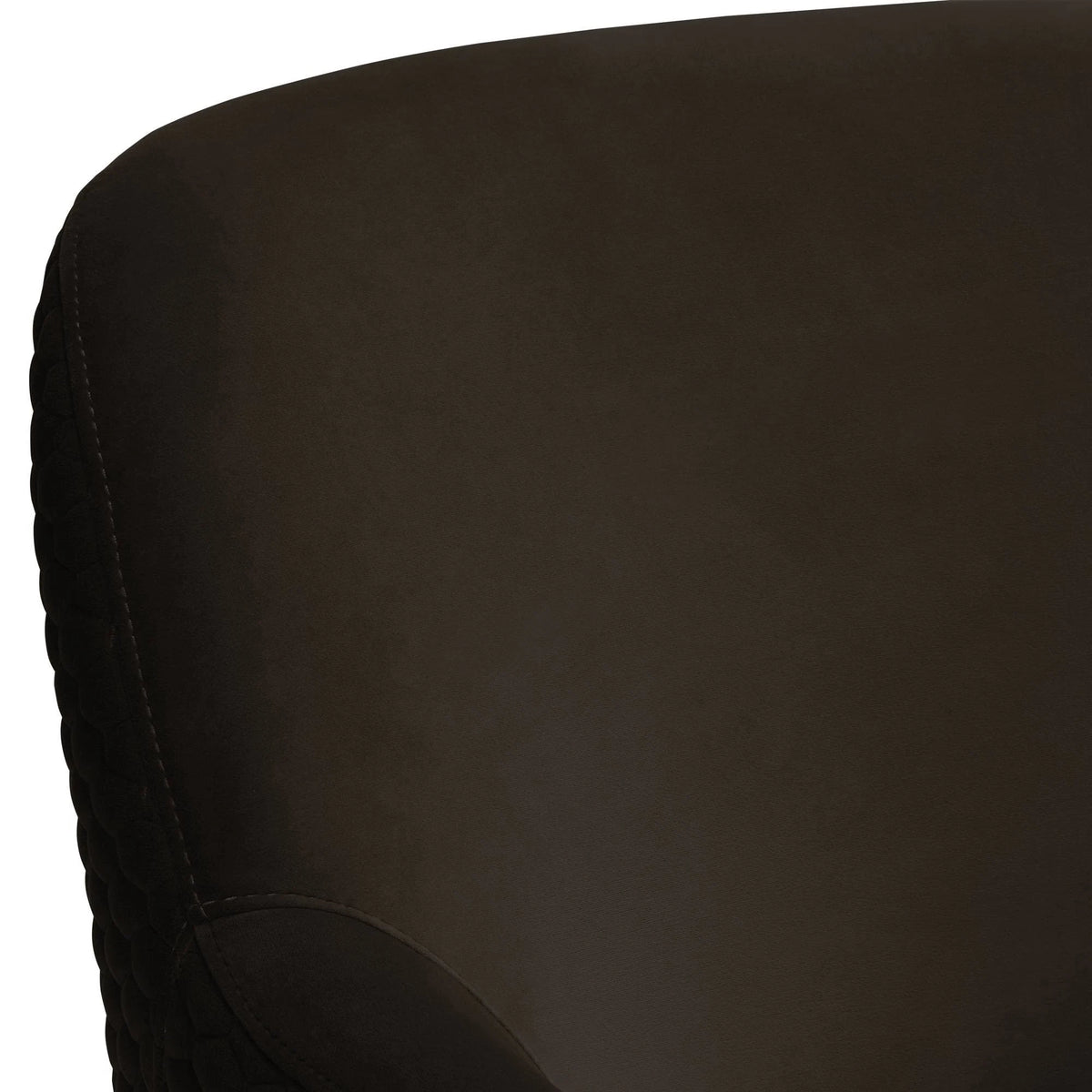 Espresso Velvet Swivel Chair P1966