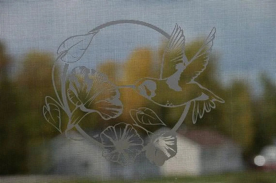 Front Door Etched Glass Vinyl Decals Safety Privacy Film Stickers K691