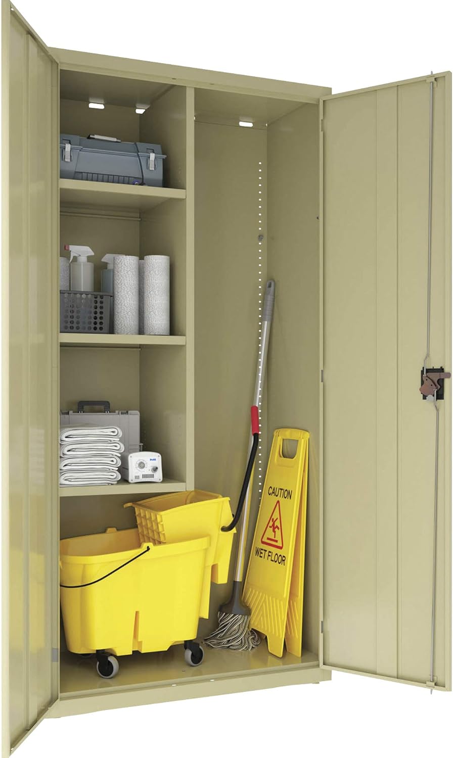 4-Shelf Steel Janitorial Storage Cabinet R551371