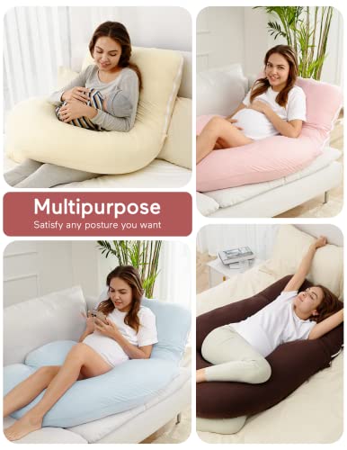 U Shaped Full Body Maternity Pillow with Removable Cover, Grey M21490