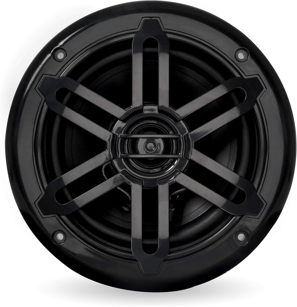 Four 1000 Watt Peak 6.5-inch 2-Way Marine Speakers with Bluetooth Amplifier B66720