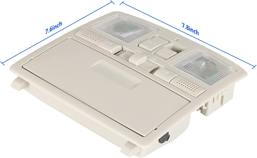 Gray Overhead Console Reading Light with Sunroof Switch for Mazda 6 M2693