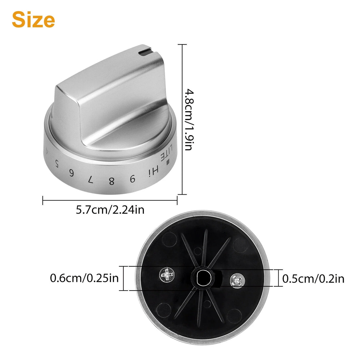 Stainless Steel Control Knobs P929
