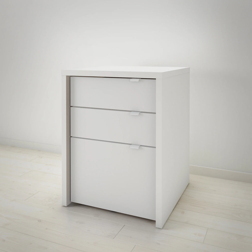 3 Piece Home Office Set Natural Maple & White G54843