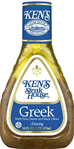 Greek Dressing with Feta Cheese & Black Olives 16 FL OZ (Pack of 6) R12102