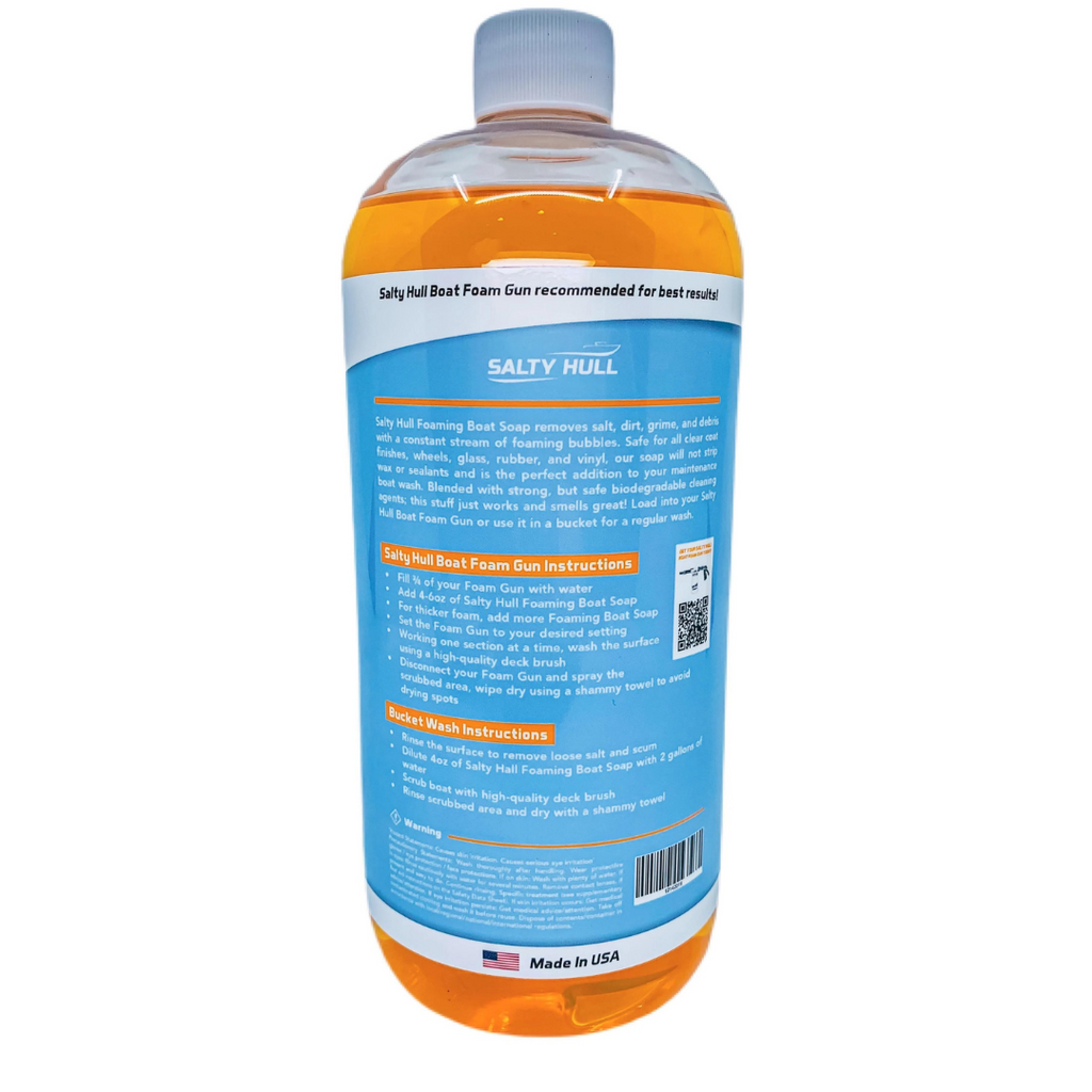 2 Bottles of Salty Hull Foaming Boat Soap T1437
