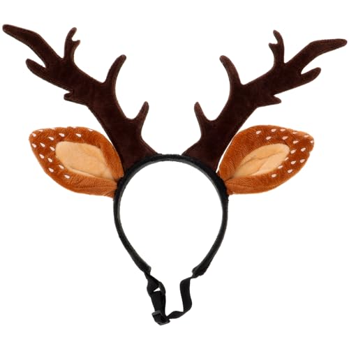 Christmas Hat for Cat Pet Deer Costume Antler Headband W896