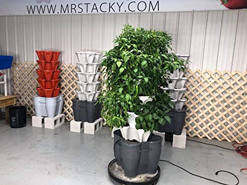 Standard Kit Stone Self Watering Vertical Tower Gardening System W275