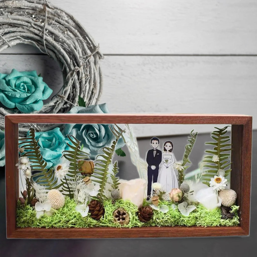 Wood Shadow Box Frame for Pressed Flower Display Y5046