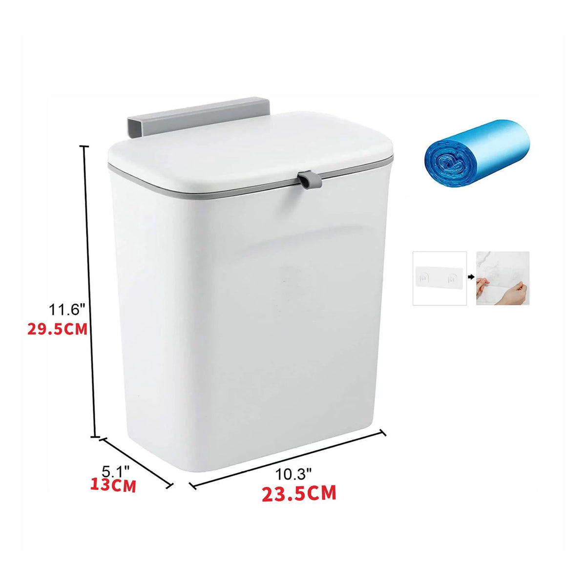 10L Waterproof Hanging Kitchen Compost Bin O4351