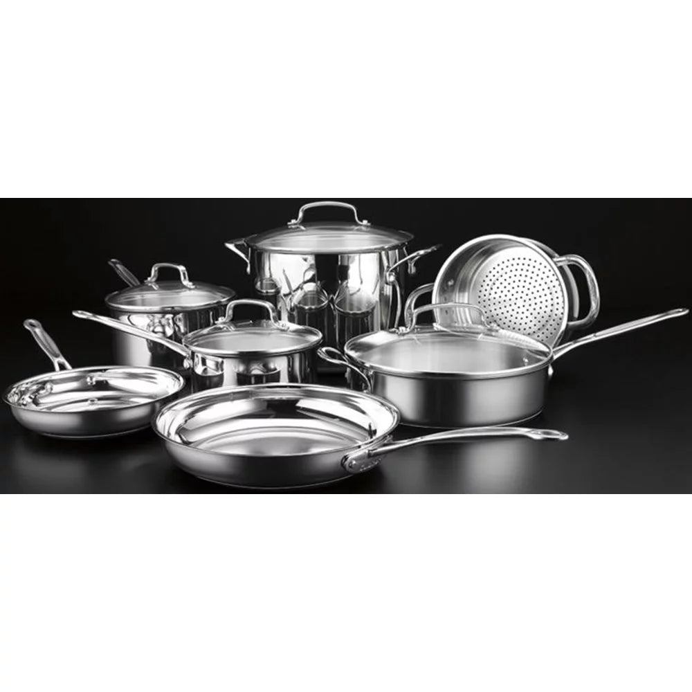 11-Piece Stainless Cookware Set with 12 Piece Cutlery Set R689728