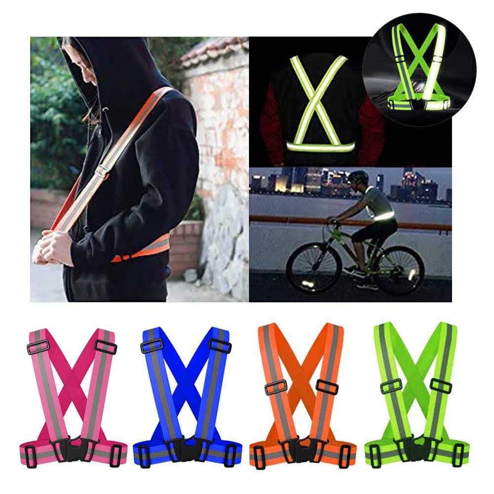 Reflective Vest with Hi Vis Bands X9706