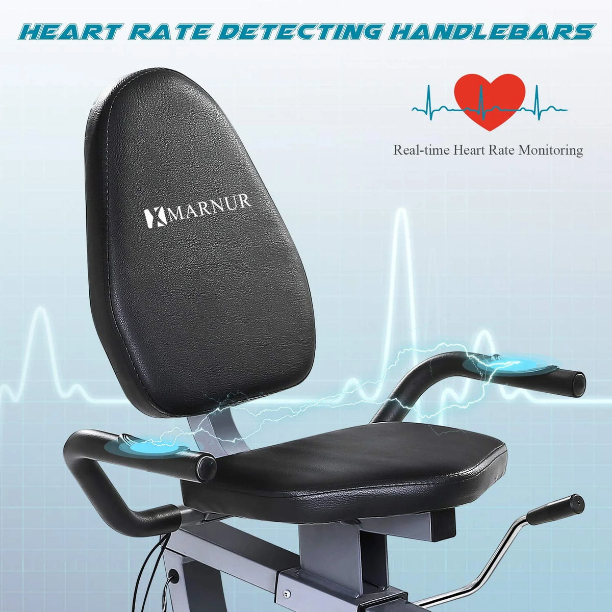 Recumbent Exercise Bike with 8 Levels Adjustable Resistance K230