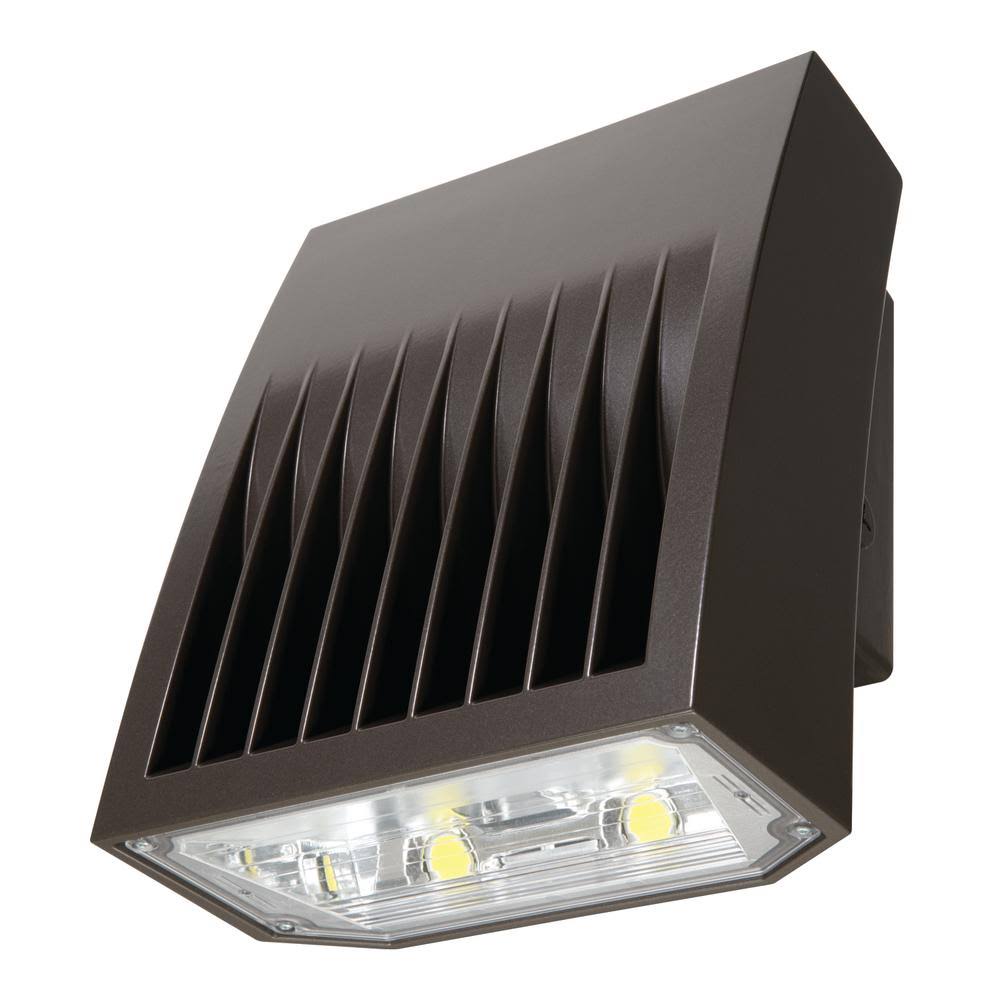 58W LED Wallpack, 5000K, Carbon Bronze H149