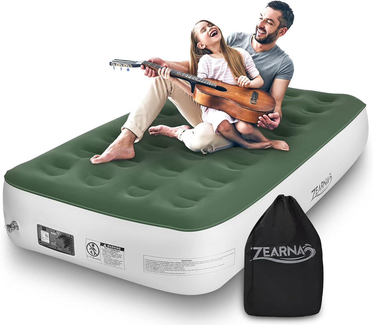 Twin Air Mattress with Built in Pump, Pack of 2 I436