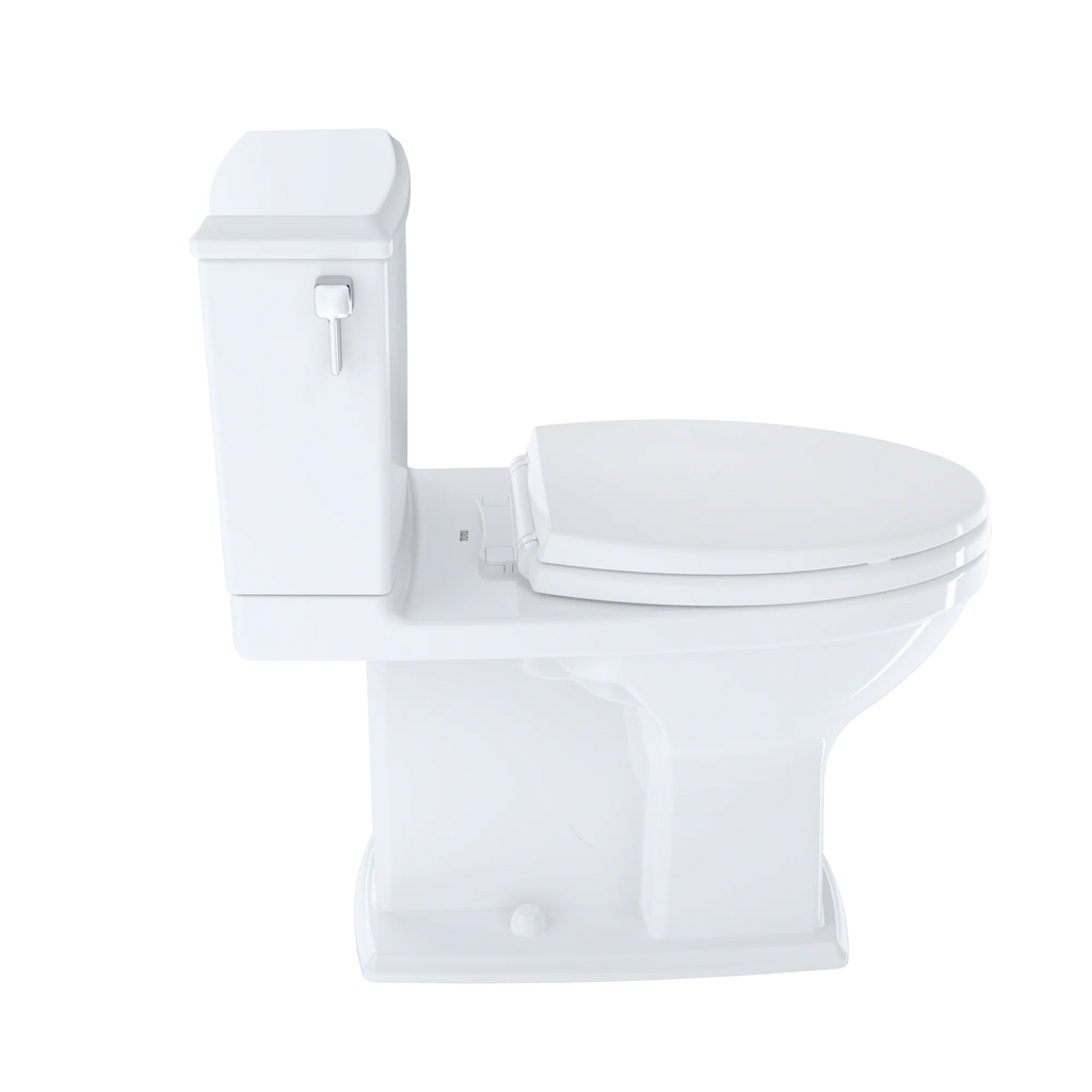 Cotton White Two-Piece Elongated Dual Flush Toilet Q422