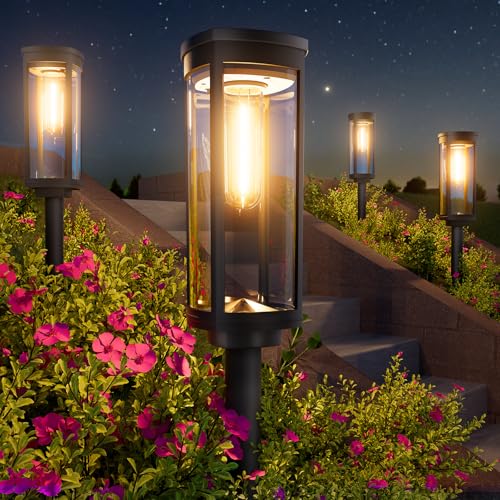 8 Pack Solar Powered Waterproof Outdoor Pathway Lights N9302