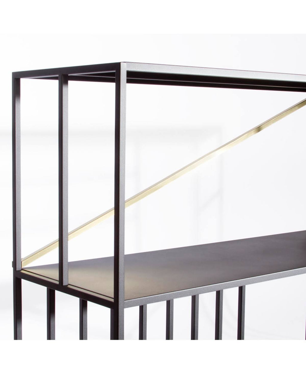 Black 2 Shelf Bookcase L79366