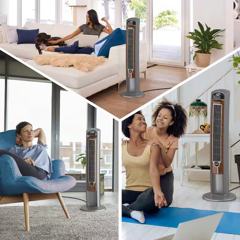 42 in. 3-Speed Oscillating Tower Fan with Remote Control H288498