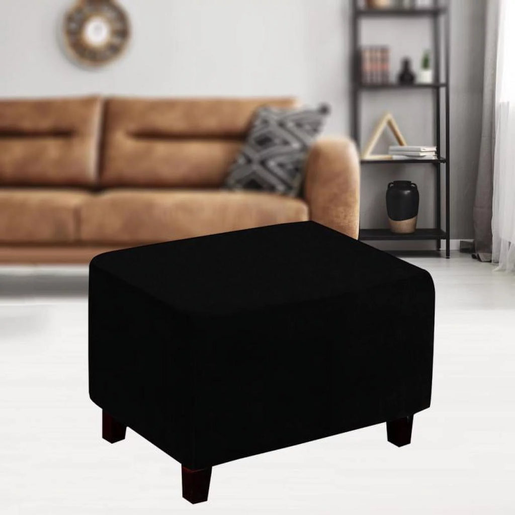 Black Rectangular Footrest J5310