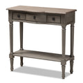 Gray 1-Drawer Wood Console Table I669