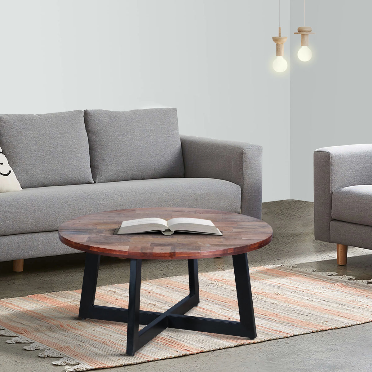 31 Inch Round Mango Wood Coffee Table K118299