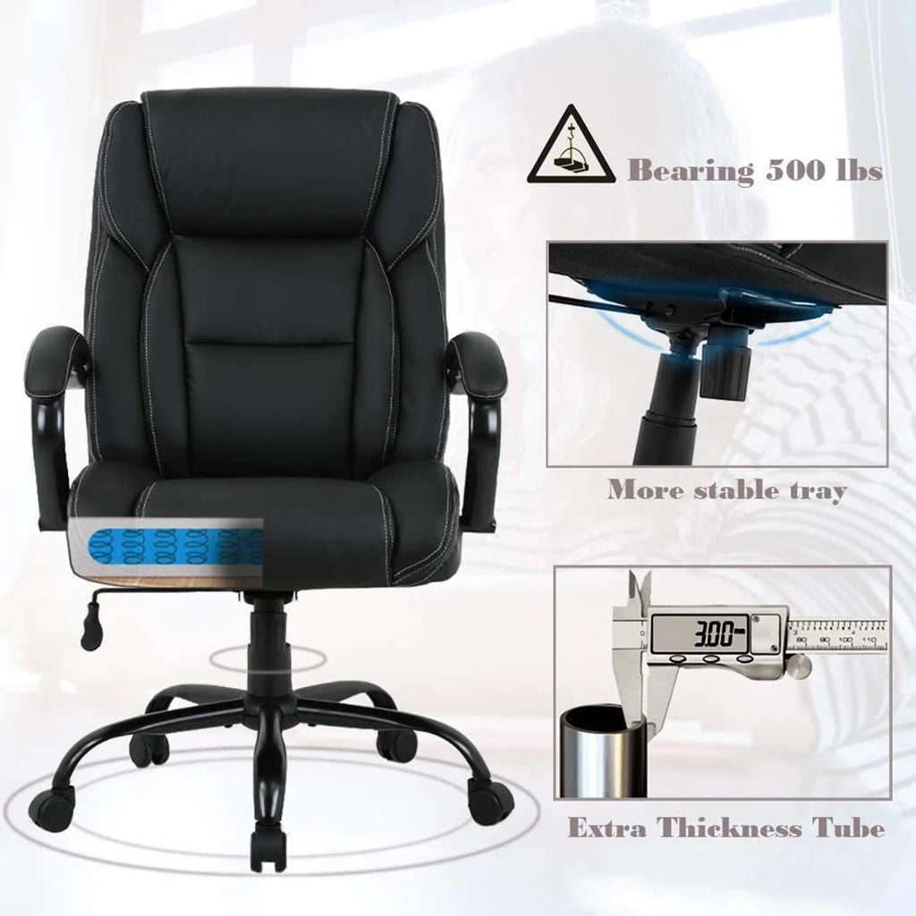 Black High Back PU Leather Executive Office Chair C595