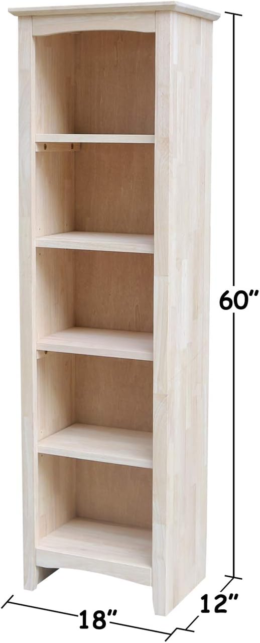 Unfinished Shaker Bookcase G771