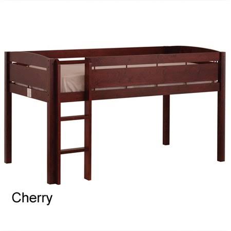 White Wood Loft Bunk Bed D55531