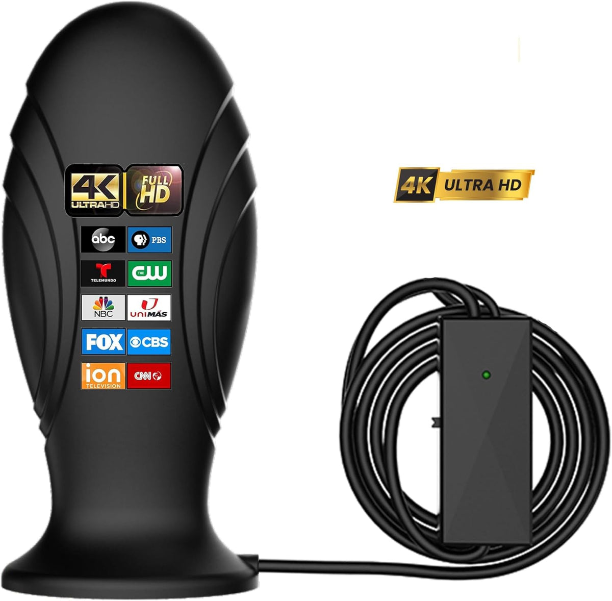 TV Antenna with 10FT Coax HDTV Cable W2741