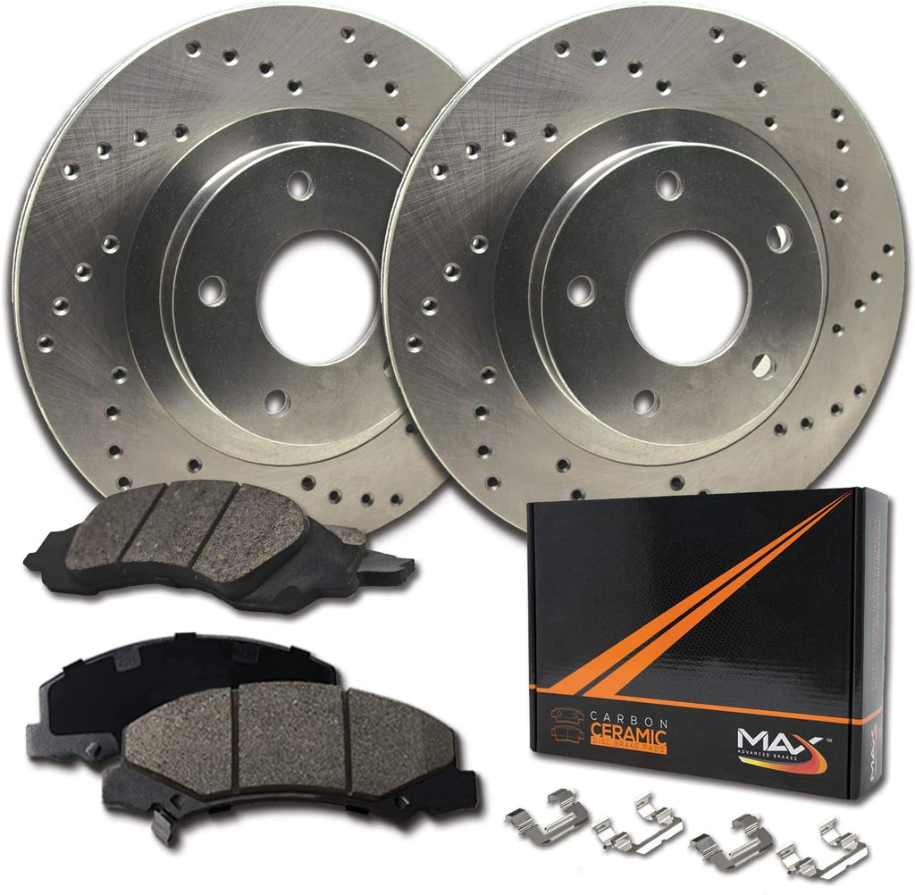 Max Brakes Premium XD Rotors with Carbon Ceramic Pads S440852