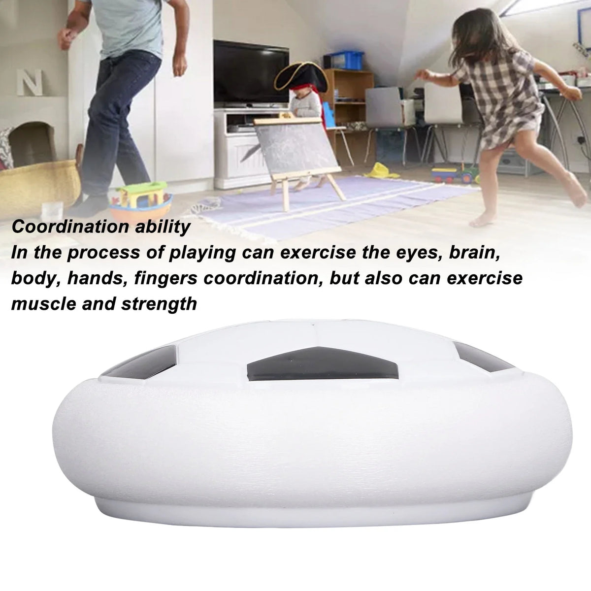 White LED Hover Soccer Ball with Foam Bumper K612