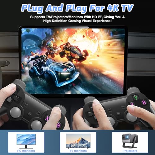4K HD Game Stick with 128+256G TF Cards and Dual Controllers A165