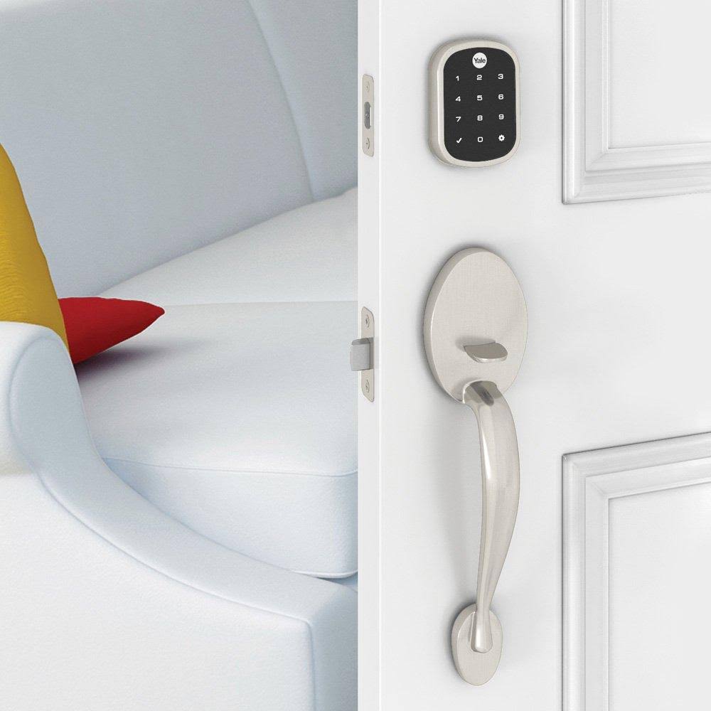 Satin Nickel Key Free Touchscreen Deadbolt I68732