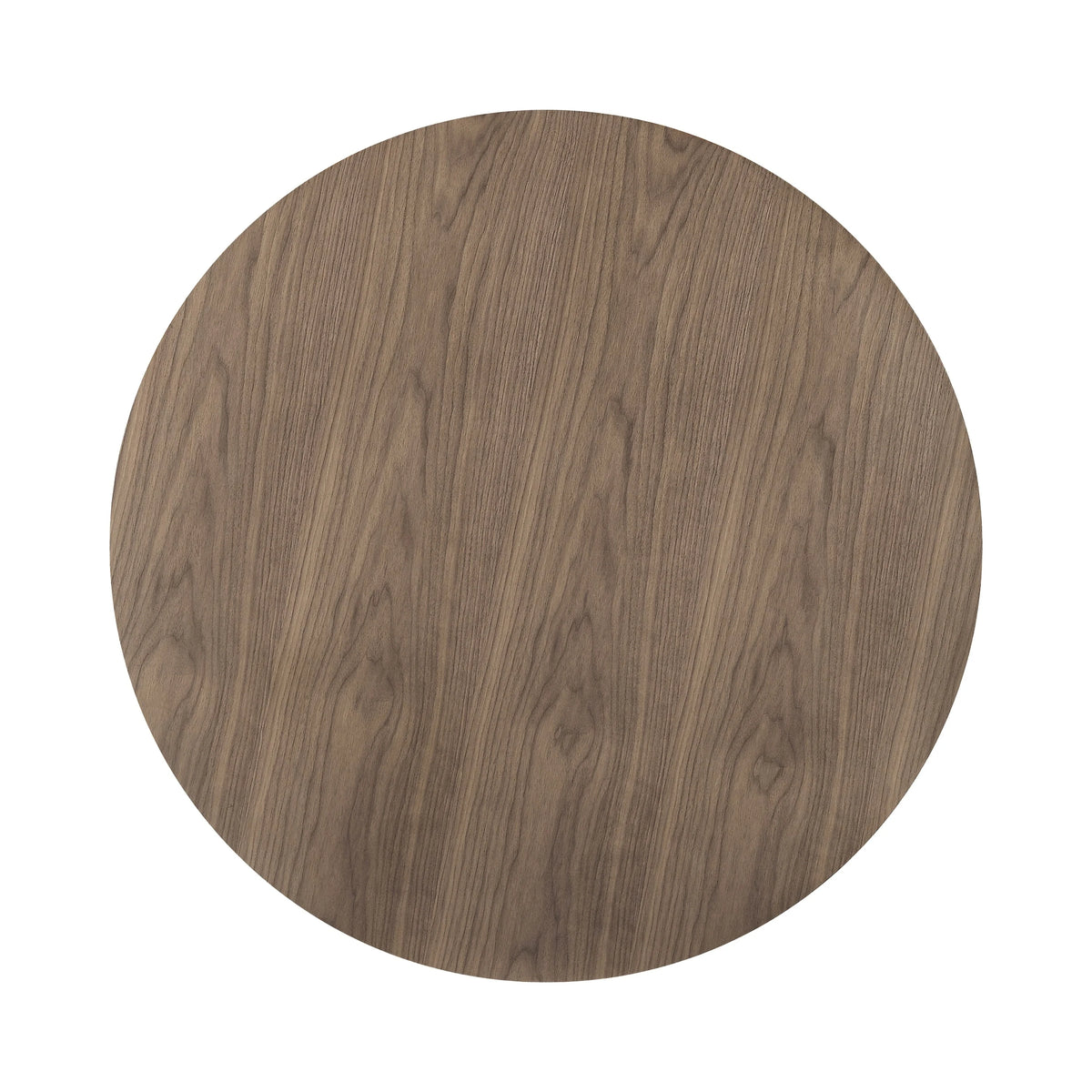Walnut and Black Round Dining Table M633
